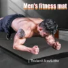 Shock Proof Men's Yoga Mat | Black | Extra Thick